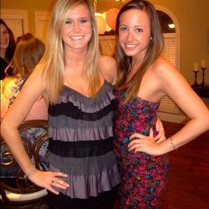 Nanette Lepore Strapless Floral Dress